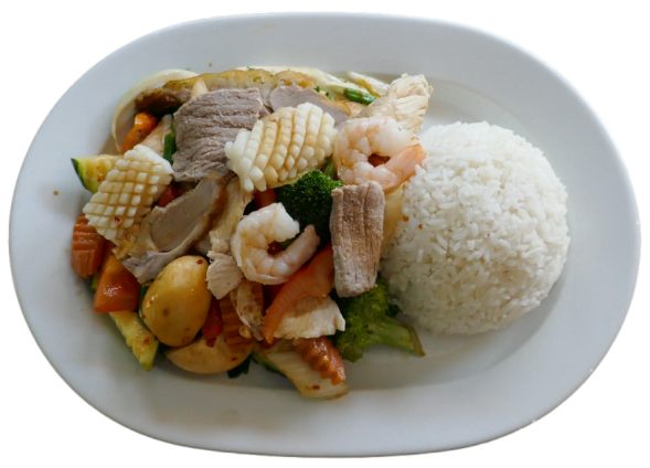 Wok-Acht Schätze (leicht scharf)